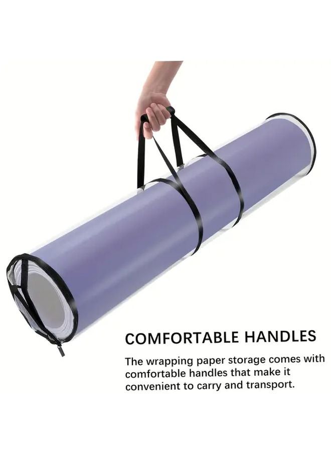 2Pcs 39 Inches Holiday Gift Wrap Storage Bag Holds 25 Rolls Durable Portable Organizer - Image 5